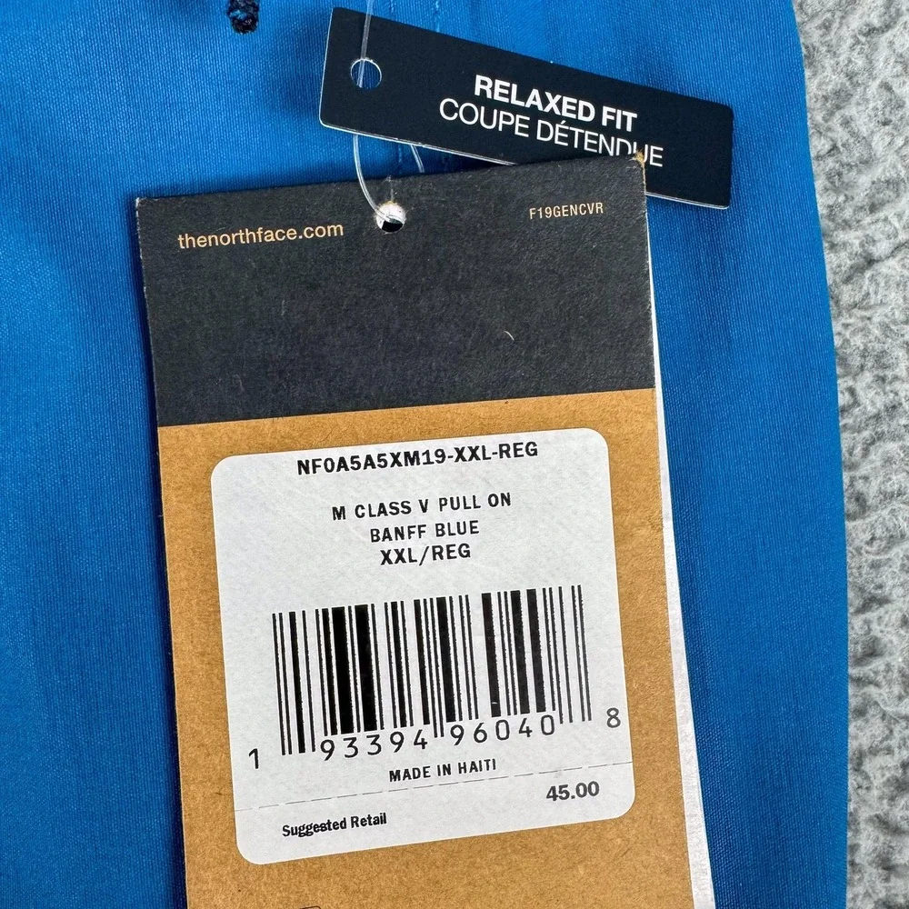 The North Face Shorts Mens 2XL Banff Blue Class V Pull On Nylon Swim Hiking‎